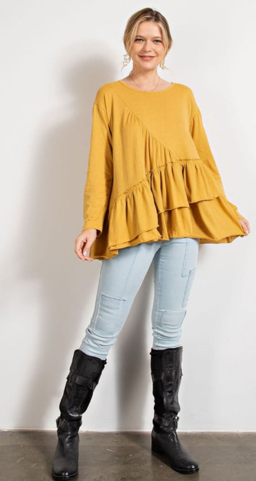 Mustard Layered Tunic
